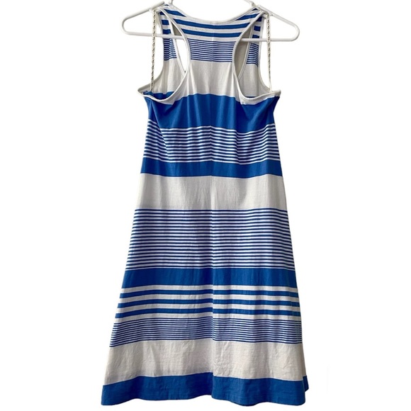 Lilly Pulitzer Melle Sleeveless Racerback Dress in Bay Blue Coconut Stripe - Picture 5 of 13